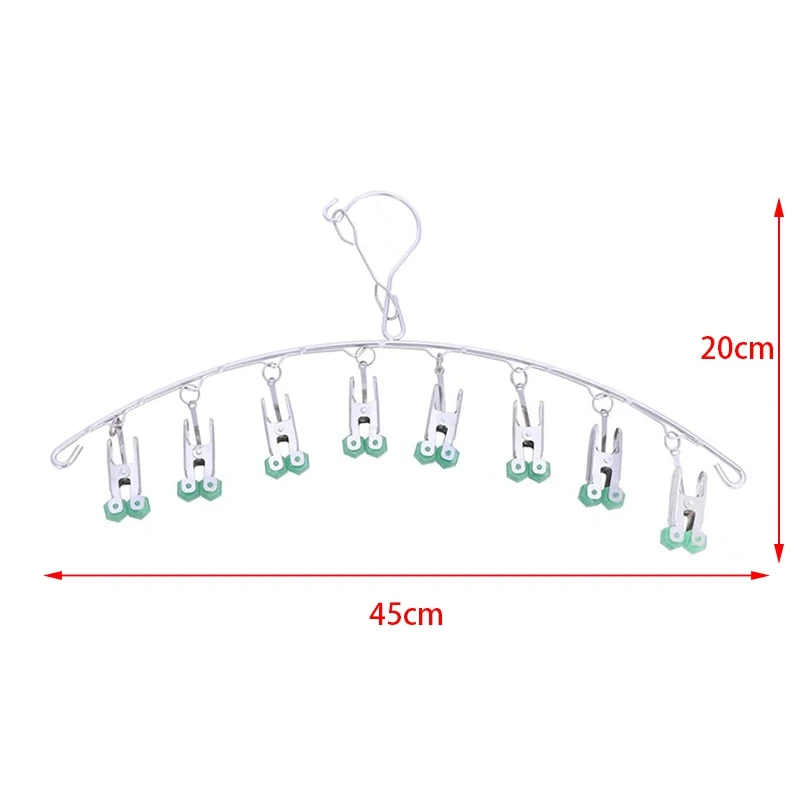 

Stainless Steel Drying Hanger, Drip Hanger with 8 Clips For, Quickly Removes Clothes From Hanger