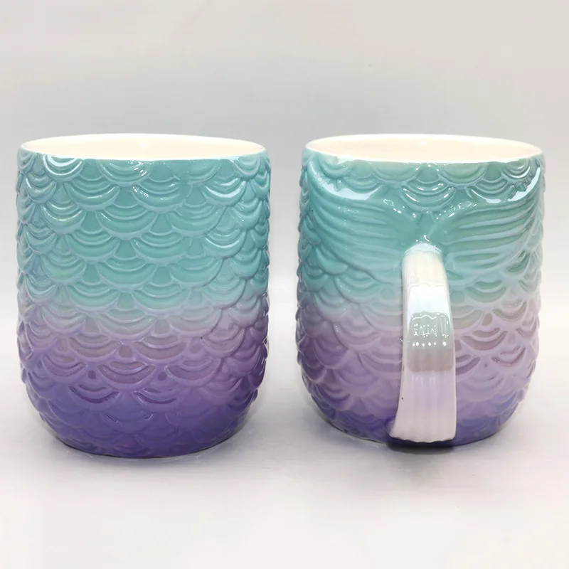 Красота Русалка ручка большой вместимости для чая Молоко чашки и кружки