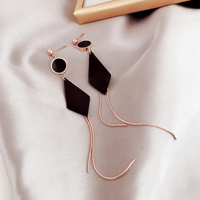 Серьги из титановой стали новинка 2020 темпераментные Геометрические Квадратные