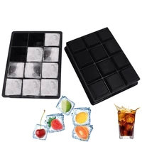12 grids silicone ice cube tray molds square shape ice cube maker fruit popsicle ice cream mold for wine bar drinking dropship