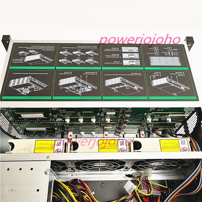 4U стеллаж для выставки товаров Горячая замена шасси 24 отсека NVR IPFS Облачное