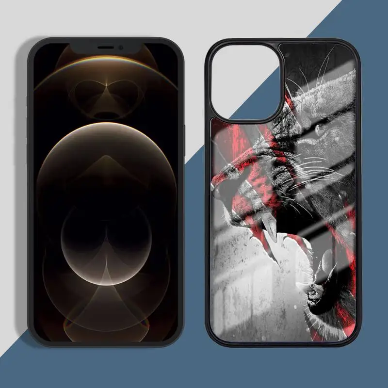 

Tiger Leopard Lion Phone Case PC for iPhone 11 12 pro XS MAX 8 7 6 6S Plus X 5S SE 2020 XR