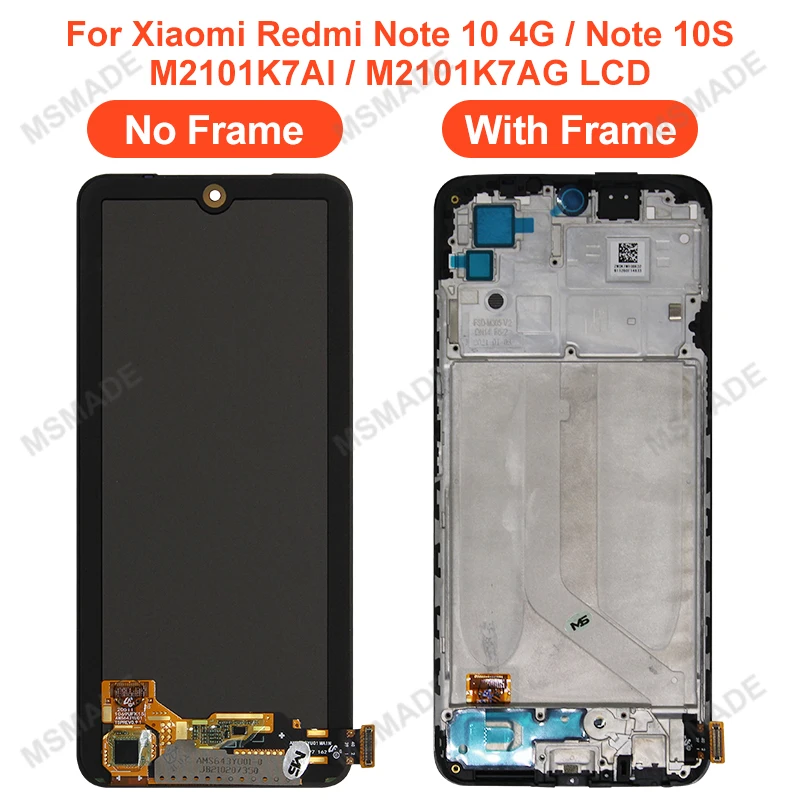Pantalla LCD Original para Redmi Note 10, 4G, M2101K7AI, 5G, POCO M3 Pro, M2103K19G-2