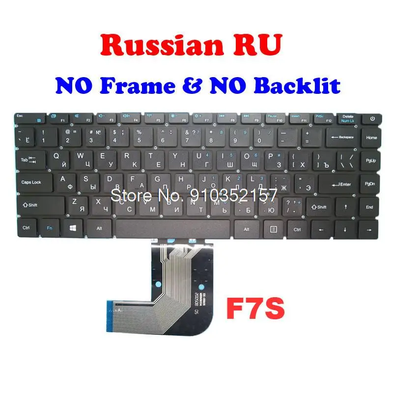 Ноутбук GR IT JP UK LA без клавиатуры с подсветкой для Teclast F7S XS-HS105 MB3181004 XK-HS105 русская
