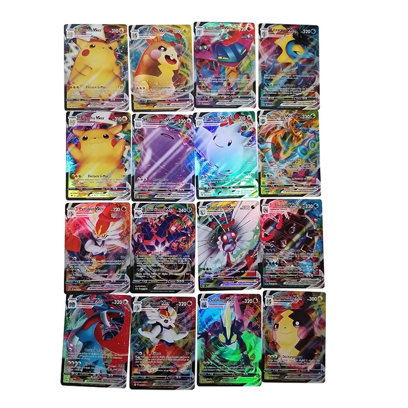 100 шт./компл. Покемон флэш карты французский 40 В Макс 60 в французские игра