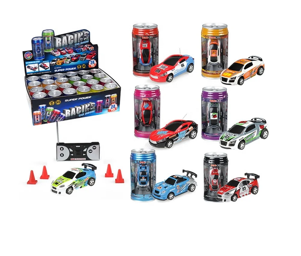 

powerful metal racing drift cars toy coke can mini rc car