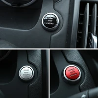 aluminum alloy black car engine start button replace cover stop switch stickers for land rover freelander 2 07 15 car accessory