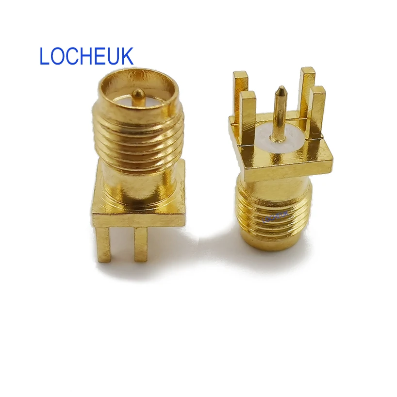 10 шт. гнездо RP SMA (штырьковый) припой зажимы для печатной платы Edge Mount 4 шпильки 1 6 мм