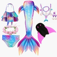 kids summer mermaid tail dress for girls costume cosplay swimwear birthday christmas party swimsuit gift for gbeach photoir
