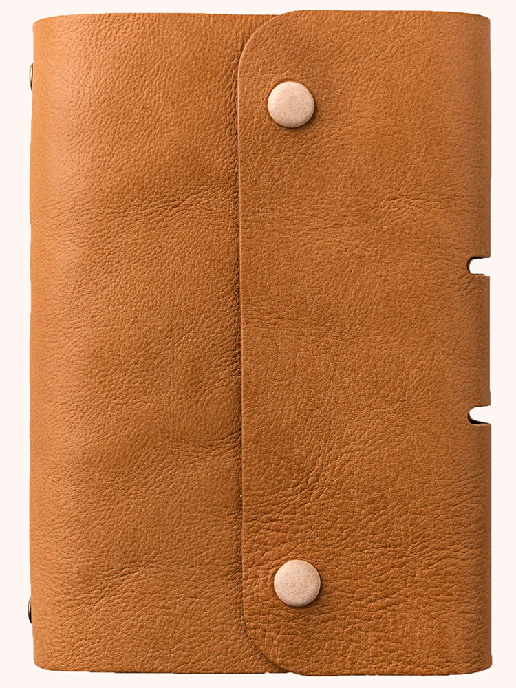 Блокнот Paperboat из натуральной кожи формата А5 с винтажным логотипом на заказ мини