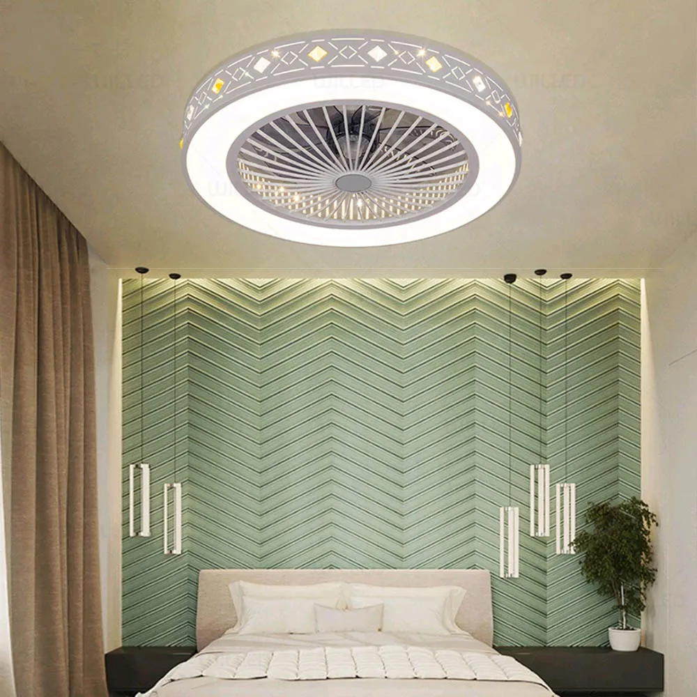 В переменного тока 50 55 см Смарт потолочный вентилятор Управление через