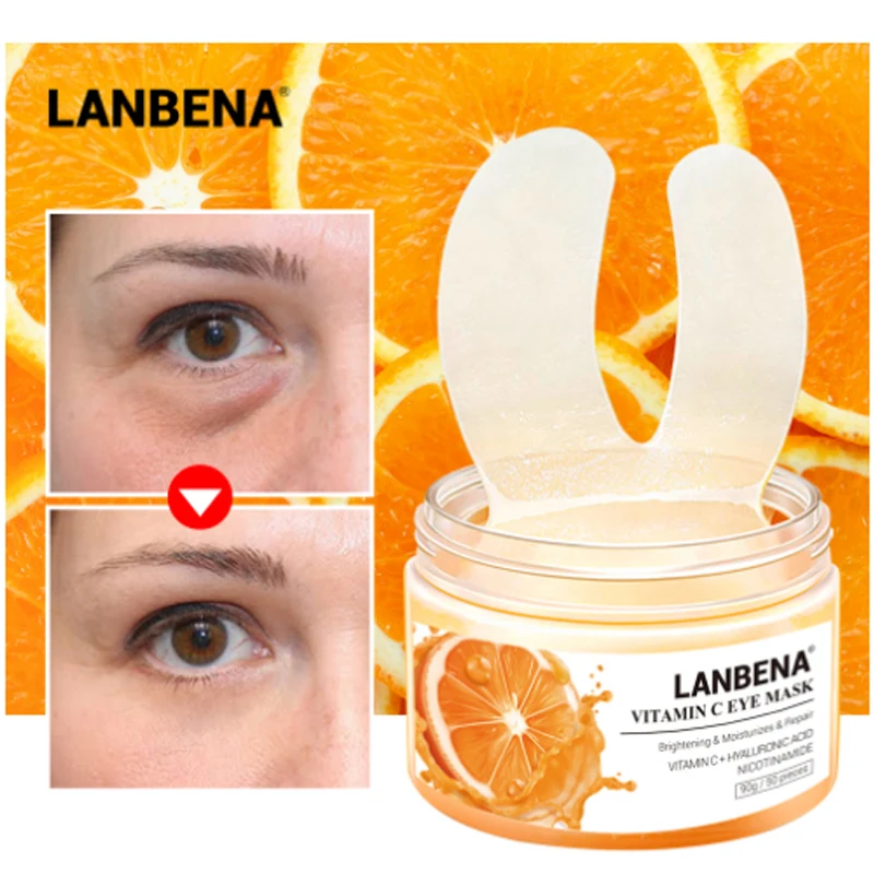 LANBENA 50 шт в наборе витамин С подушечки для глаз маска укрепляющая подтяжка кожи
