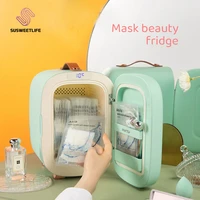 professional beauty refrigerator air cooled double door facial mask skin care cosmetics small refrigerator lipstick 220v