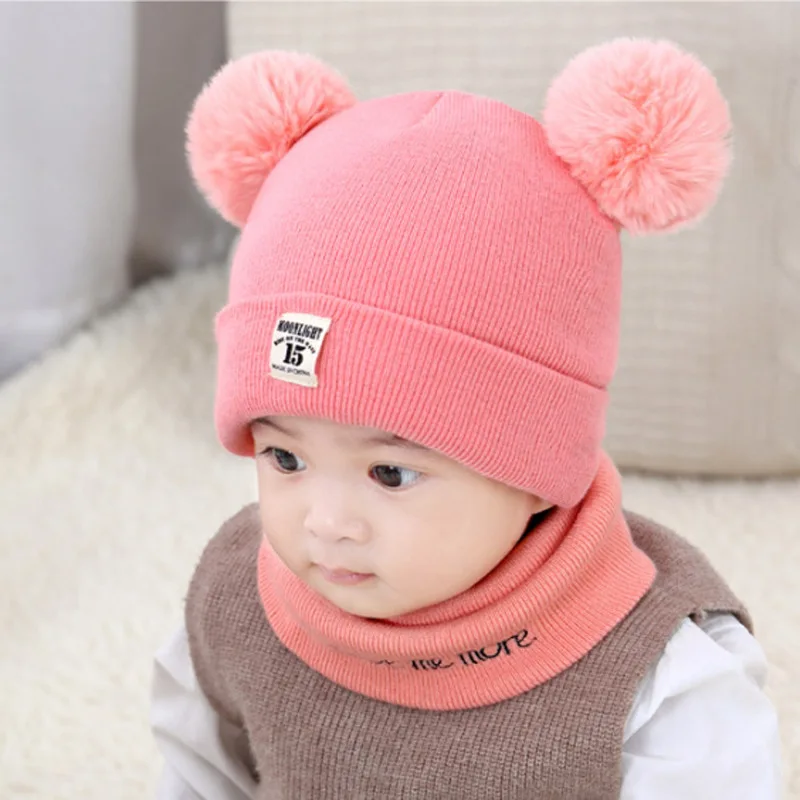 Children cap autumn and winter baby hat wool caps warm child hats