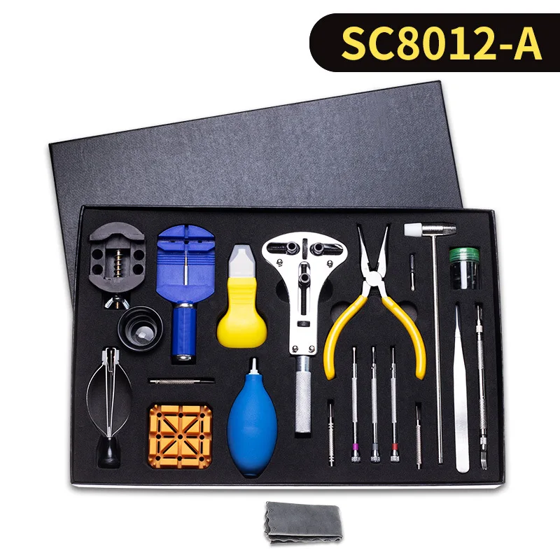 39 pcs set Инструменты для ремонта часов комплект с сумкой чехол профессиональный часы ключ открывалка Pin ссылка панель для удаления инструментов набор пружинистый стержень бар - Цвет: 39 pcs set