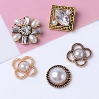 10 pcslot alloy pearl four leaf clover accessories diy headwear clothing bags jewelry accessories handmade jewelry accessories