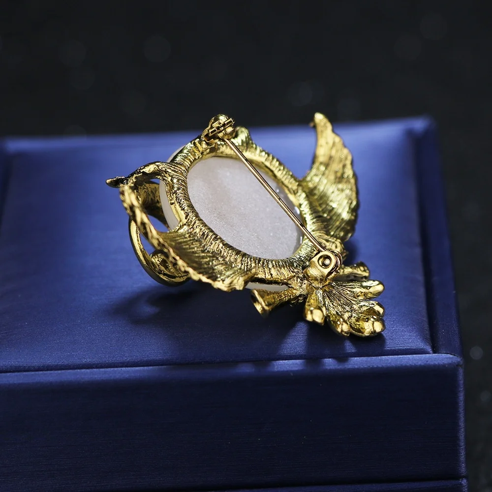 Милое Качество Сова брошки и шпильки Кристалл Большие Животные броши брошь