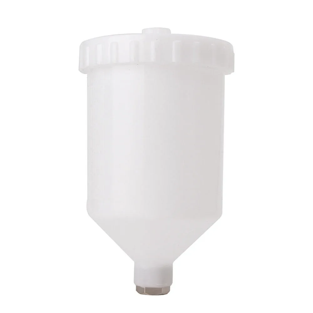 

600ml Plastic Spray Paint Pot Sprayer Cup Air Gravity Feed Fastmover Thread Connector for Spray Gun Tools