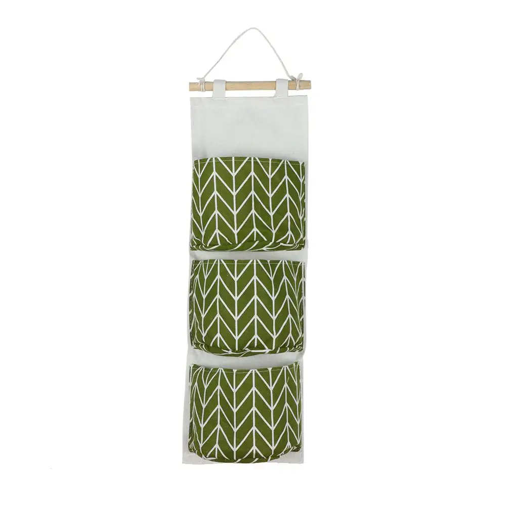 Kitchen Storage 3 Pockets Wall Door Hanging Bag Closet Organizer Rag Rack Shelf Bathroom Accessories Gift | Дом и сад