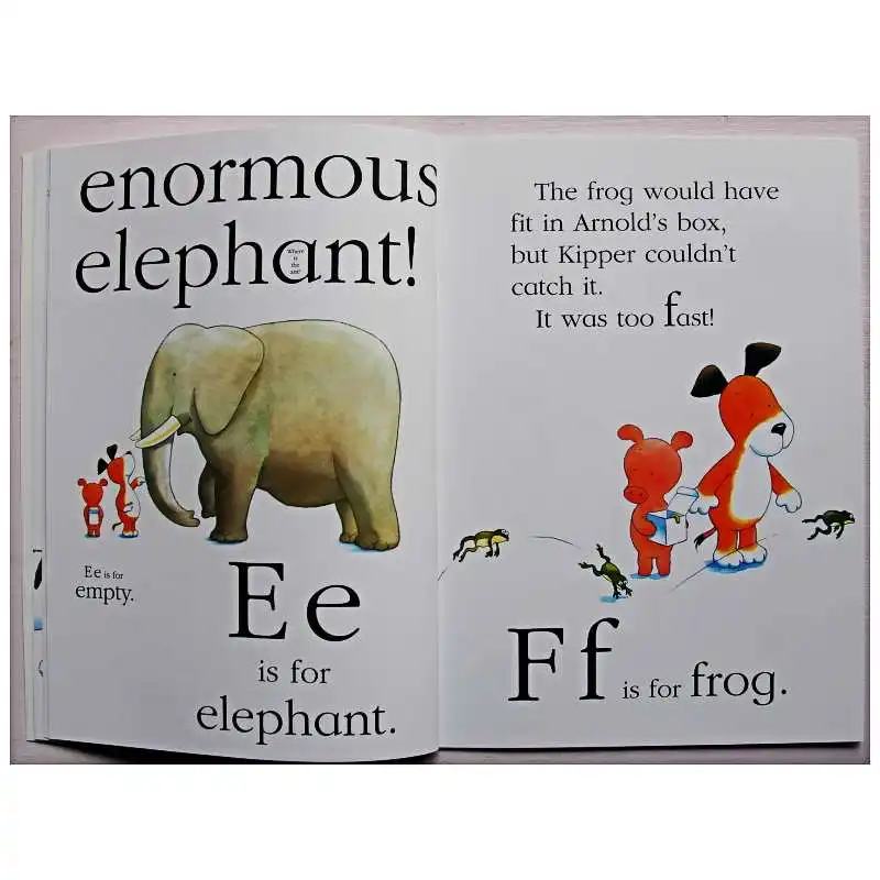 Kipper's A to Z: обучающая книга с буквами алфавита на английском языке карта для