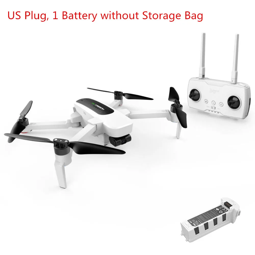 US Plug 1 Battery Hubsan H117S Zino gps дрона с дистанционным управлением 5,8 Г 1 км с видом от первого лица в формате 4K UHD, Камера 3-осевому гидростабилизатору Квадрокоптер с дистанционным управлением UAV RTF gps+ ГЛОНАСС беспилотный вертолет игрушка - Цвет: US Plug 1 Battery