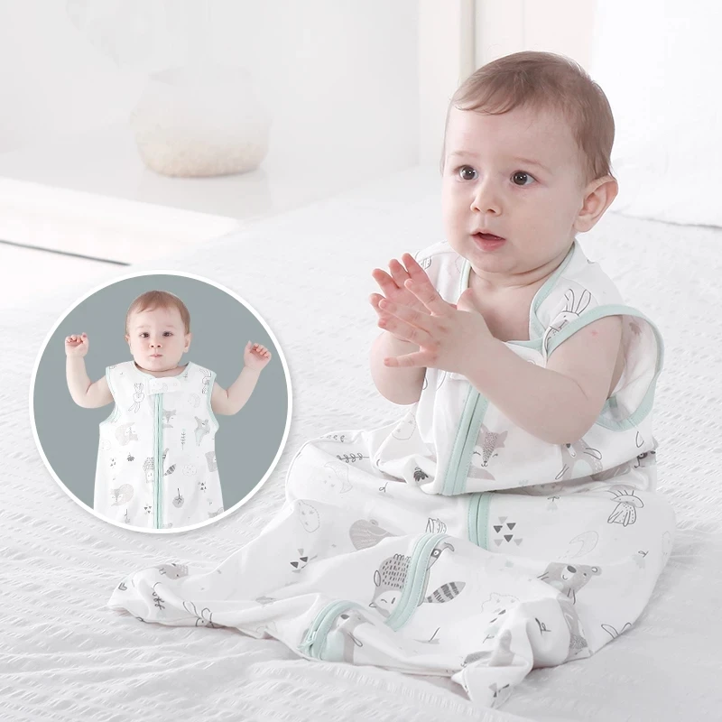 

Newborn Baby Swaddle Sack Baby Blanket Newborn Bedding 100% Cotton Printed 0-18M Sleeping Bag Diaper Changing Swaddle Wrap