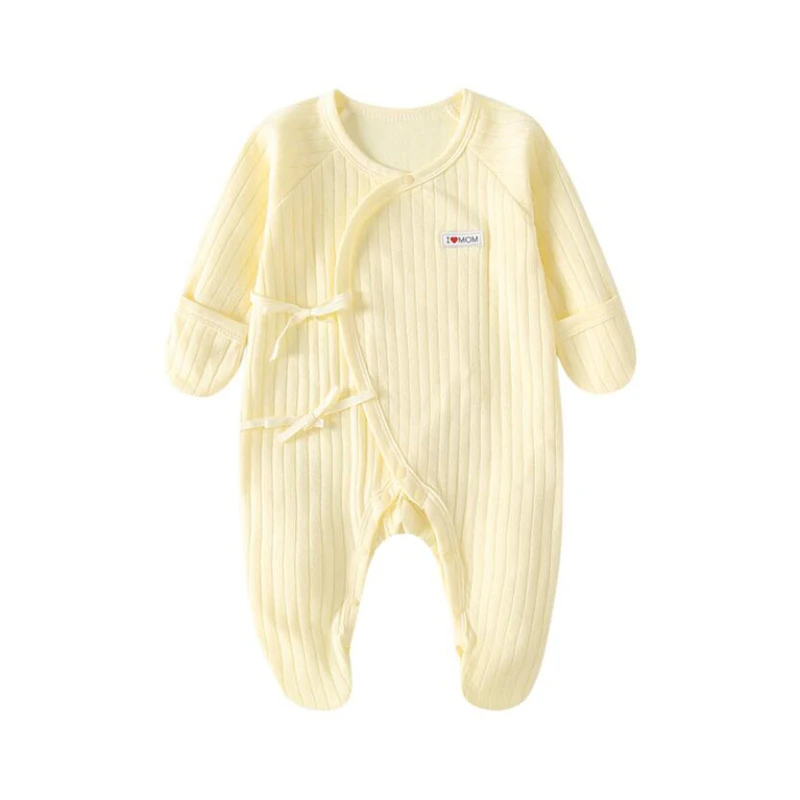 Детская Хлопковая пижама с длинным рукавом на возраст 0-3 месяца | одежда и обувь