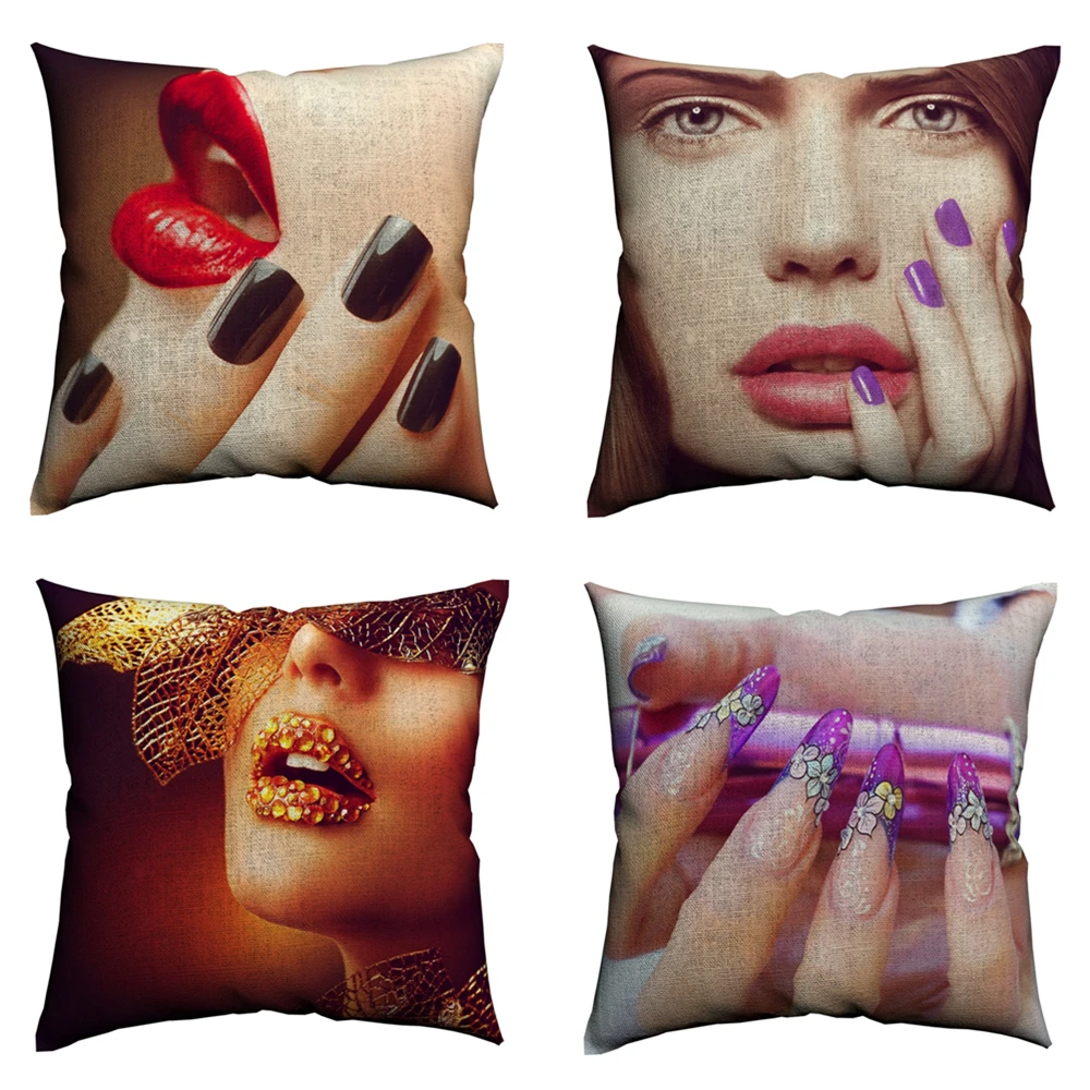 Модный чехол для дивана искусственная наволочка из хлопка и льна 45x45 см