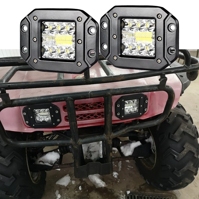VISORAK 2 шт./лот " 39 w светодиодный свет работы заподлицо светодиодный стручки Offroad светодиодный фонарь для 4WD 4x4 внедорожник ATV Off Road светодиодный свет бар