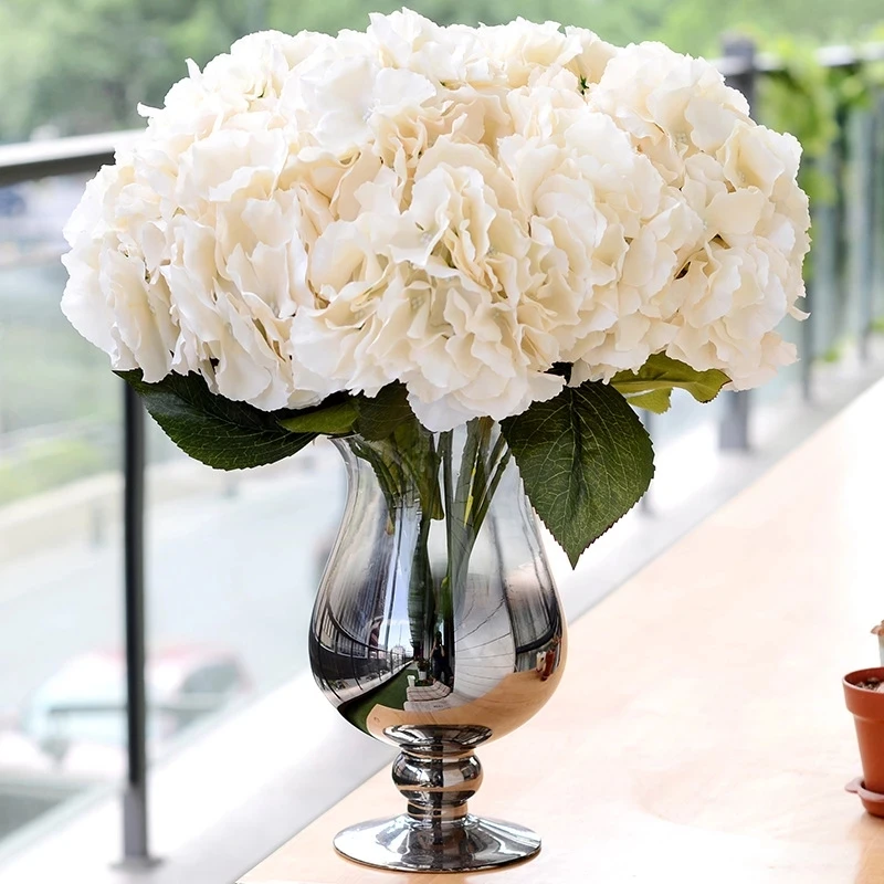 Искусственный цветок для украшения 5 головок шелка Гортензия свадьбы дома