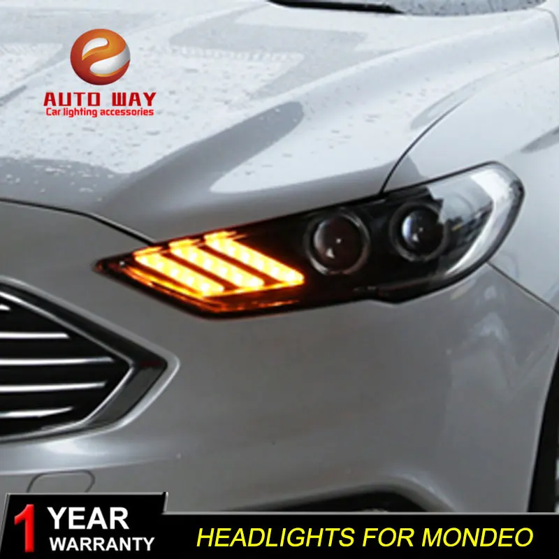 Автомобильный Стайлинг чехол для передней фары Ford mondeo 2017 2018 светодиодные дневные