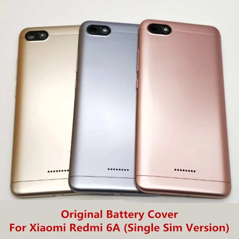 Оригинал для Xiaomi Redmi 6A одна SIM задняя крышка батарейного отсека Корпус