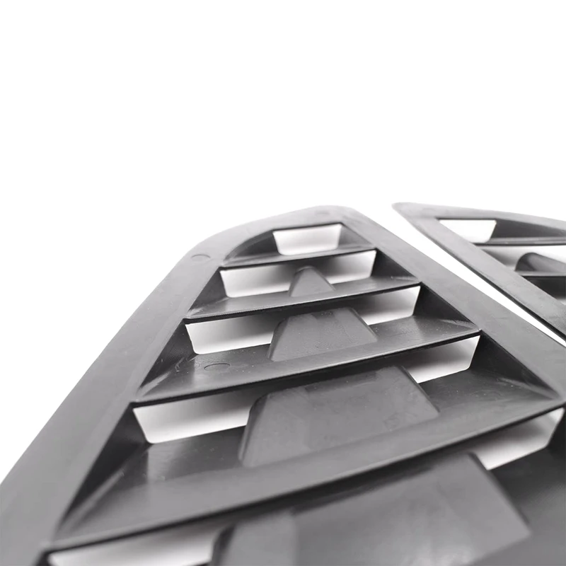 2 шт. глянцевые черные боковые вентиляционные решетки заднего окна защитная