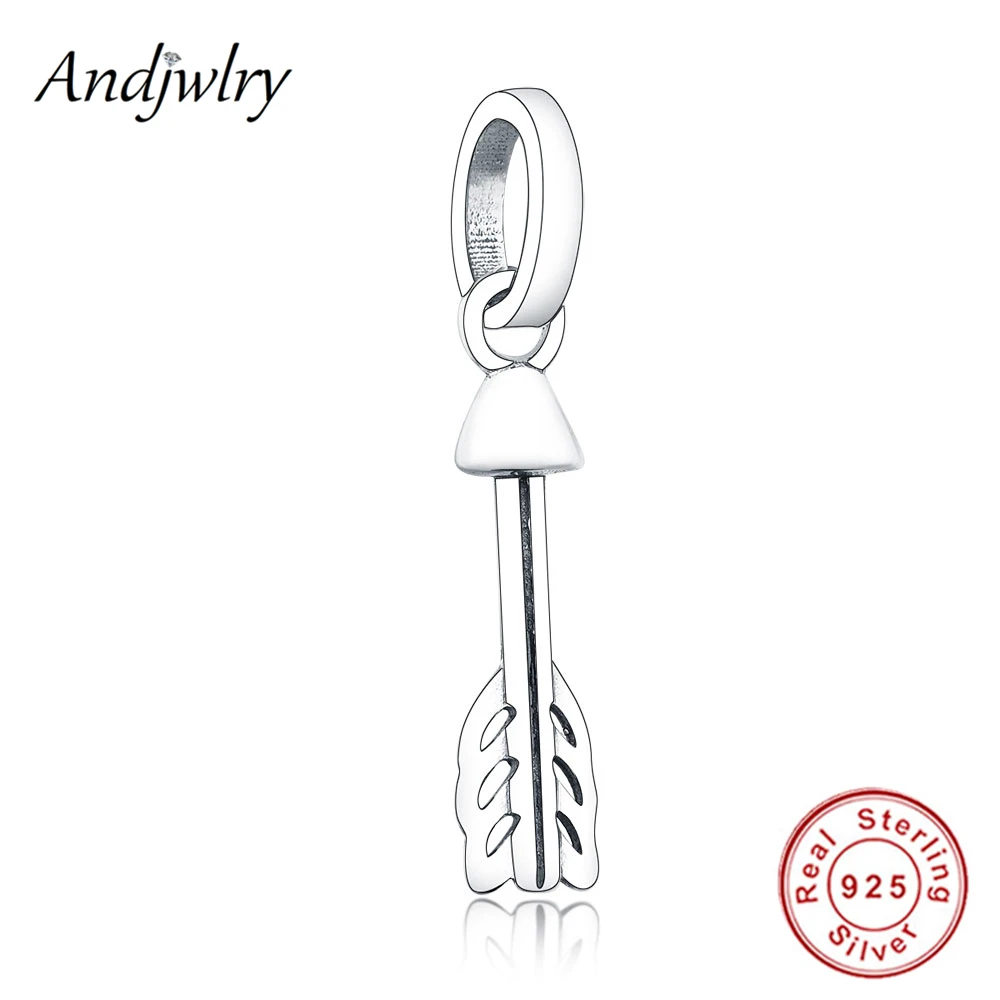 

Fit Pandora Charms Bracelet Orignal 925 Sterling Silver Arrow of Cupid Charms Dangle Pendant Charm Beads DIY Jewelry Berloque