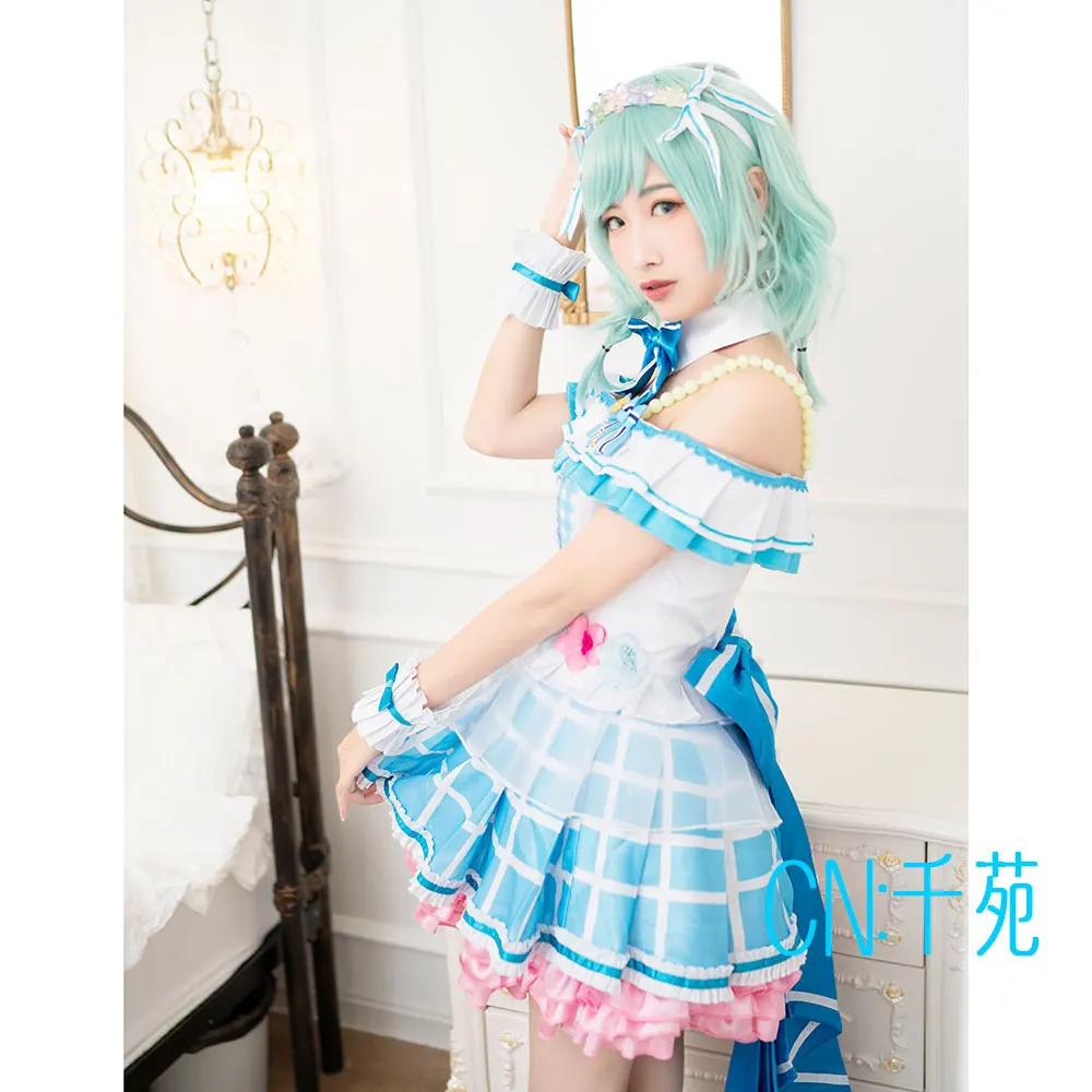 CGCOS Косплэй костюм Bang Dream! Пастельные * палитры МАРУЯМА осветить Hikawa Hina платья