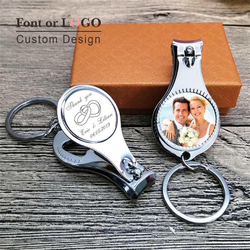 Custom Logo Beer Bottle Opener Wedding Ideas Favors Gift Cadeau Mariage Regalos Boda Llaveros Keychain Sleutelhanger Bomboniere