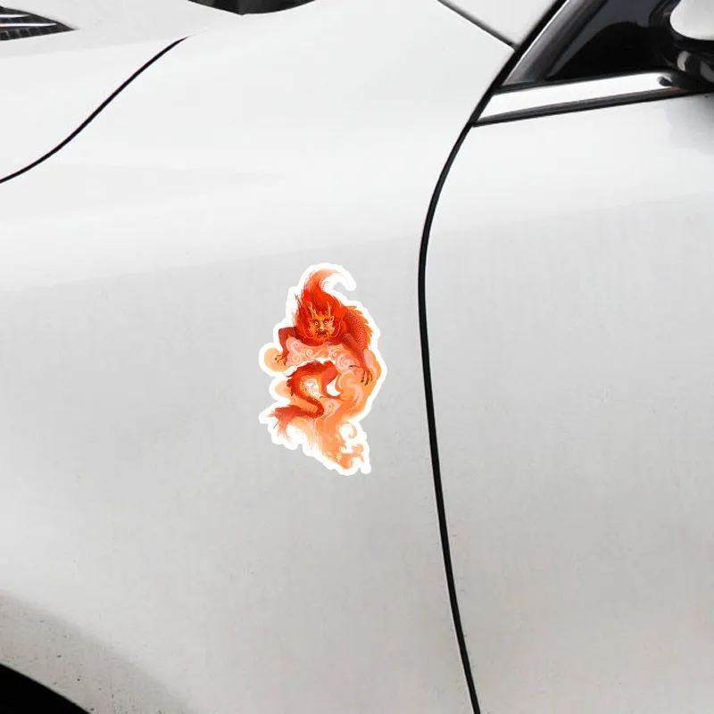 Ebdeckle красная голова дракона машина бампер окно настенные переводные наклейки