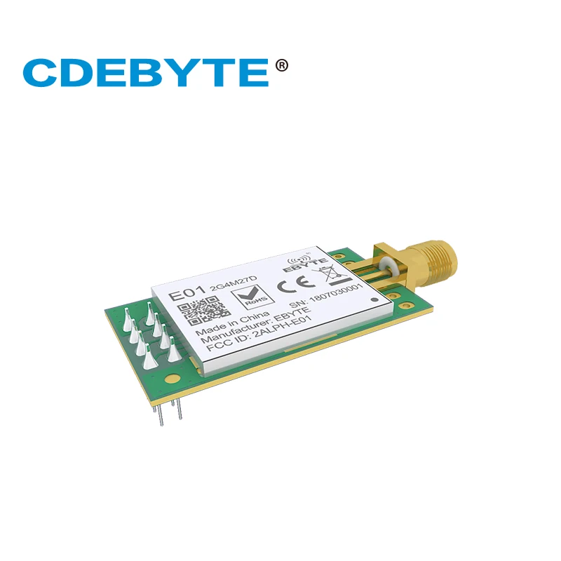 Ebyte E01-2G4M27D nRF24L01P 27 дБм nRF24L01 PA LNA большой радиус действия 2 4 ГГц SPI DIP модуль IoT |