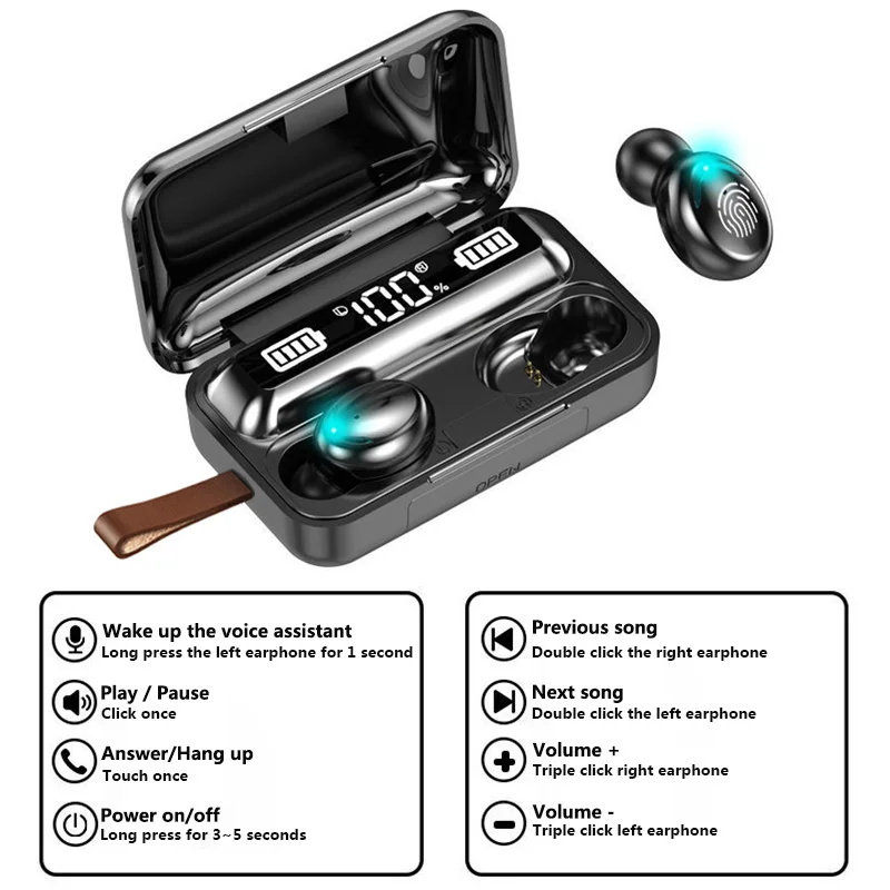 TWS Bluetooth-наушники беспроводные наушники стереогарнитура спортивные