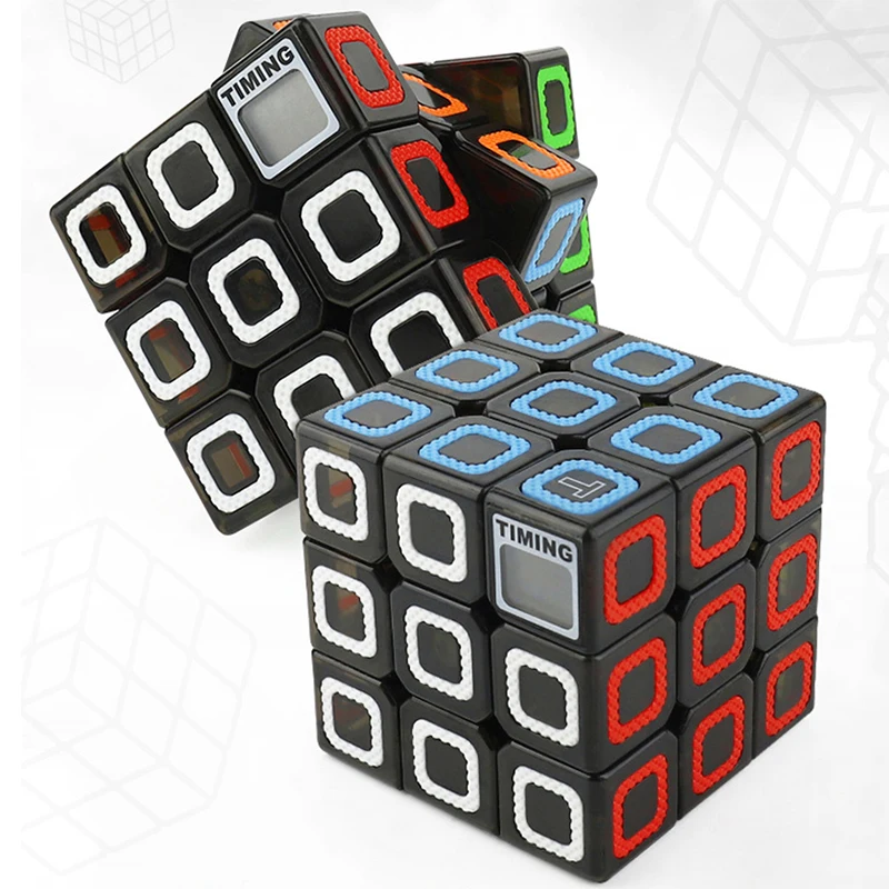 

Дети 3x3x3 Скорость Magic Cube с таймером профессиональные Скорость Cubo Magico, пазл, студент тренировка мозга, куб, игрушки для Детский подарок
