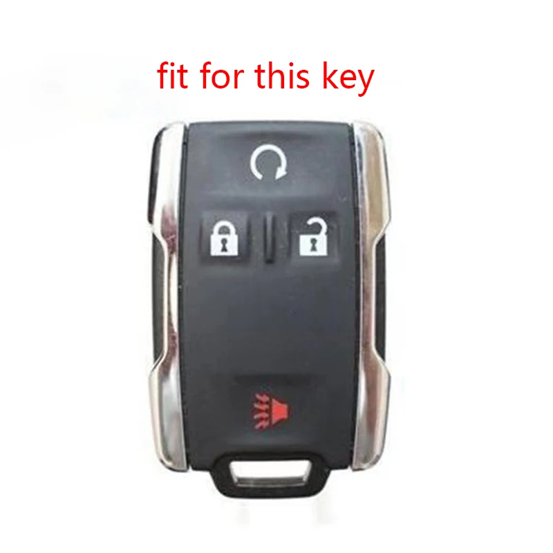 Silica Gel Key Cover for GMC Yukon Sierra Canyon Car Shell Fob Chevrolet SIERRA 1500 2500HD 3500HD 2016 Silicone Case Holder | Автомобили
