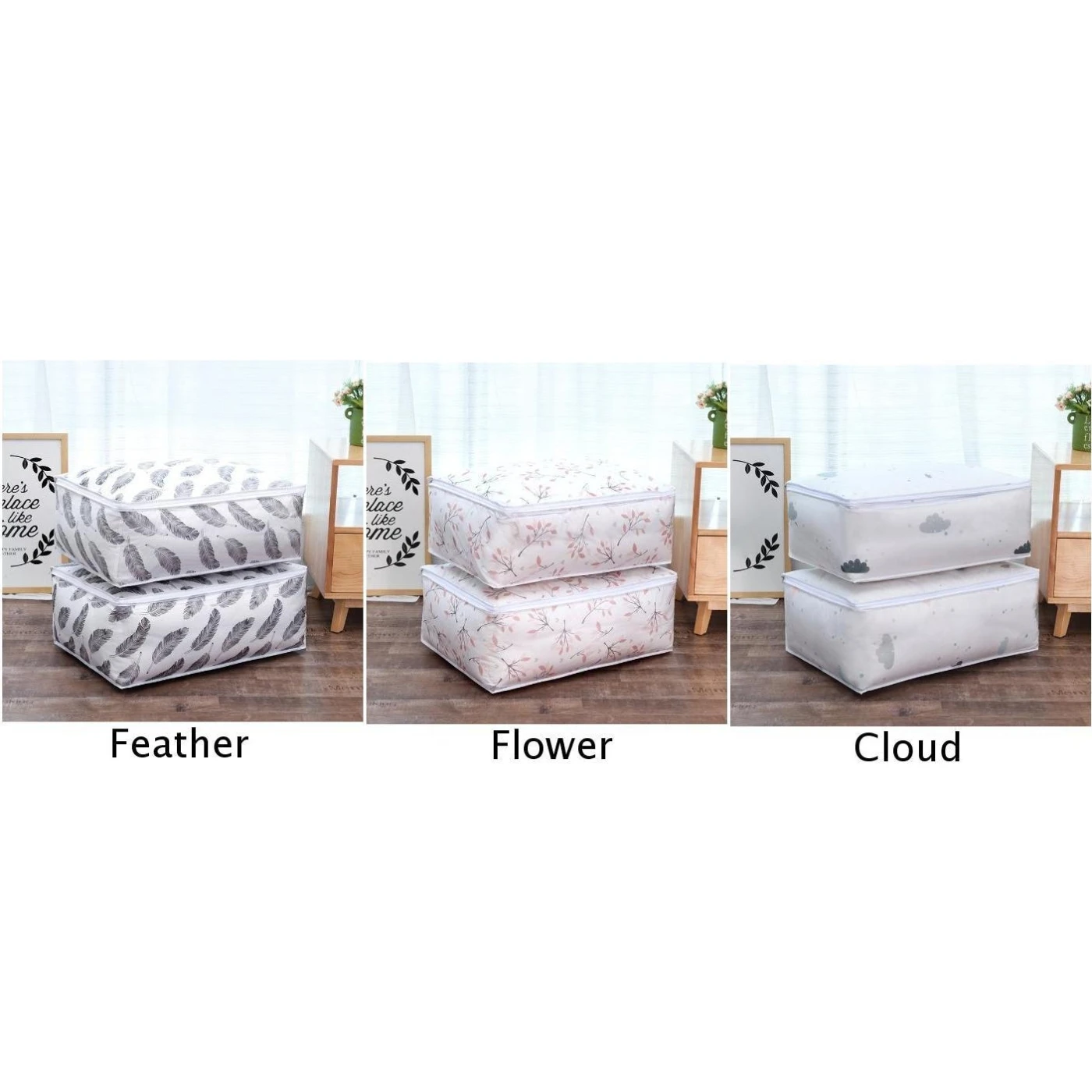 1 х Складная сумка для хранения одежды одеяла органайзер шкафа Коробка мешочек |