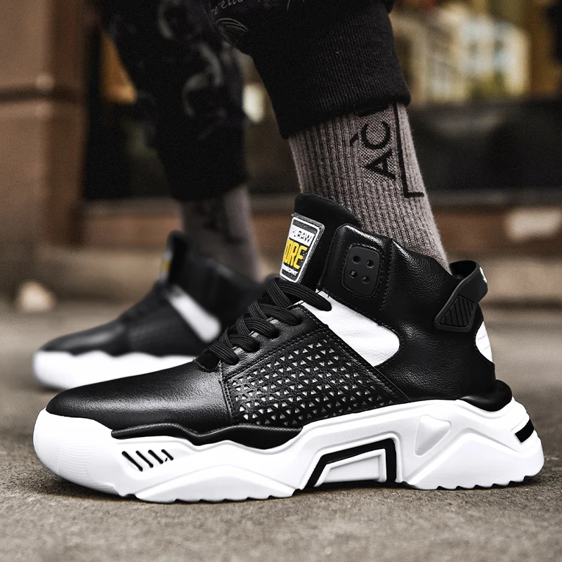 

2019 Men's Casual Shoes Luxury Fashion Spring Autumn Lace up Trend Breathable Men for Adult Flexible Durable Sapato Masculino