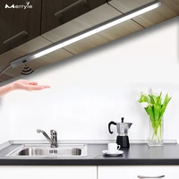 diy 2pcs hand sweep led cabinet kitchen lights 3050cm smart sensing light strip bedroom closet wardrobe light for home showcase