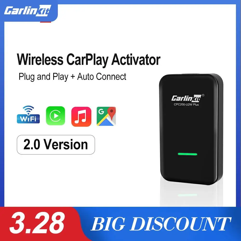 

Carlinkit Wireless Carplay Dongle 2.0 For Honda Toyota Peugeot Opel Porsche Skoda Mazda Wired to Wireless Car play Adapter IOS14