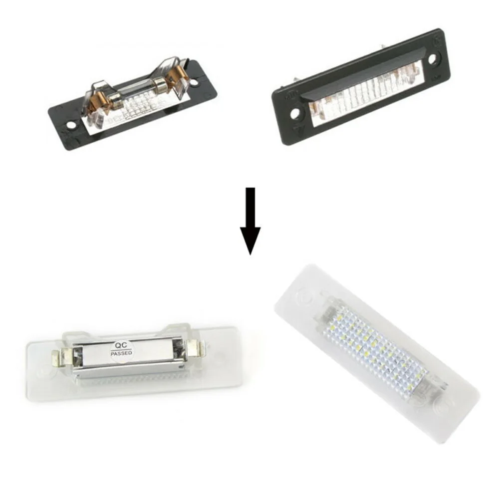 

2pcs/set Car LED License Plate Light 1997-2004 For Porsche Boxster 986 9646316200101C Car LED License Plate Lights