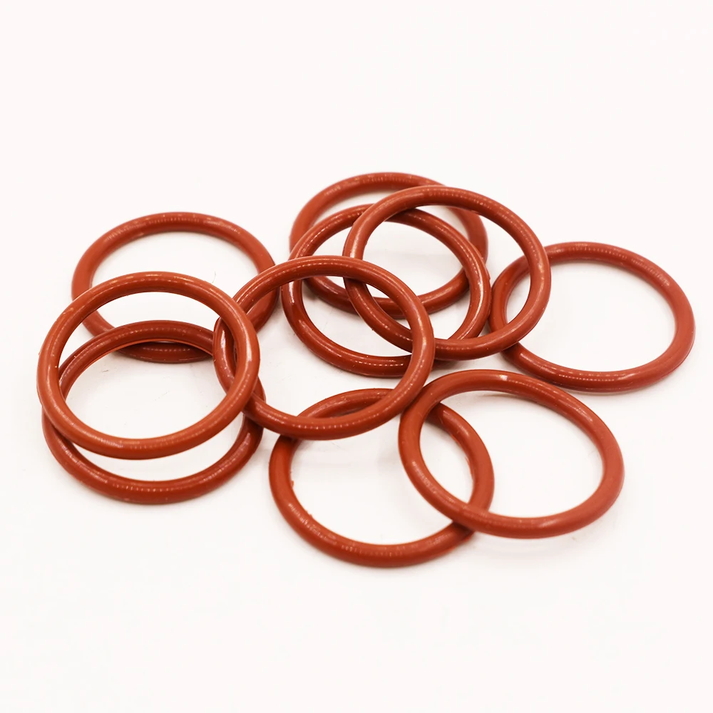 Красные силиконовые резиновые уплотнительные кольца толщиной 1 мм Шайба 4 40