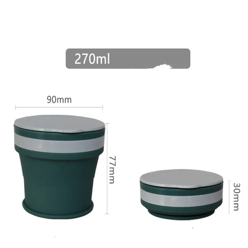 Coffee Mugs Travel Collapsible Silicone Cup Folding Water Cups BPA FREE Food Grade Drinking Ware Mug Tea | Дом и сад