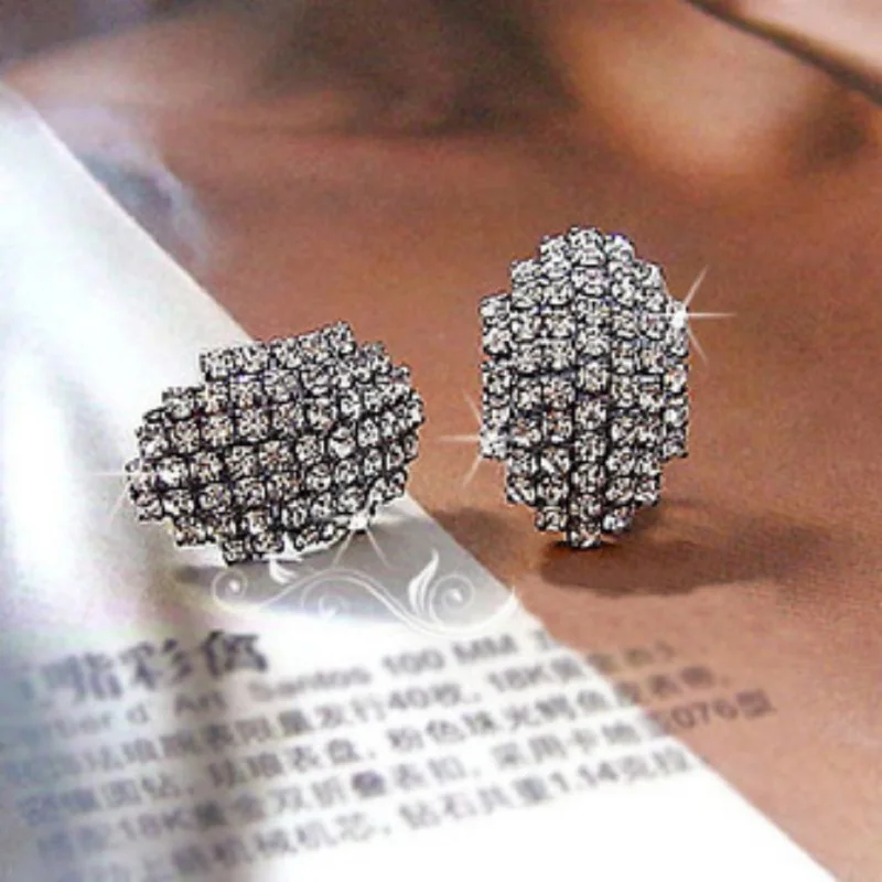 Ювелирные изделия в бриллиантах серповидные Серьги воды алмаз Жук c-образный