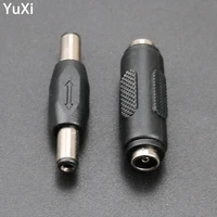 yuxi dc power plug 5 5x2 1 mm dc male to male power socket connector cctv female to female panel mounting jack adaptor